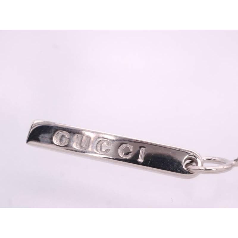 GUCCI グッチ 美品 ラリアット ネックレス 750 K18WG ホワイト GUCCI グッチ 美品 ラリアット ネックレス 750 K18WG ホワイト