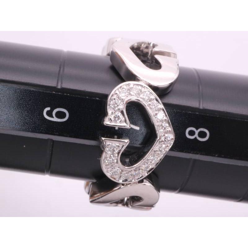 Cartier（カルティエ） 新品同様 Cartier Cハート ダイヤ リング 7号