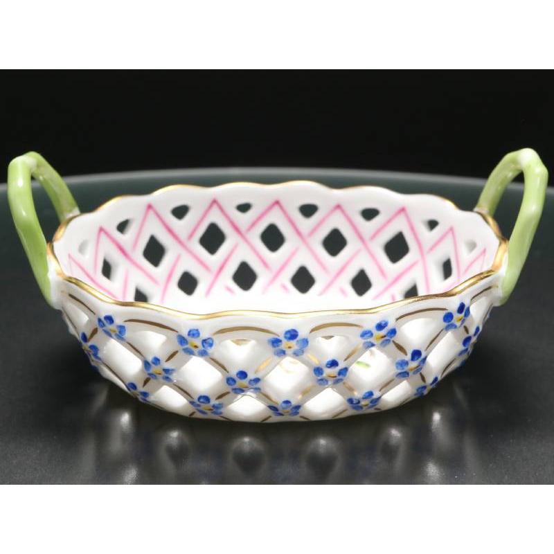 ヘレンド（HEREND） 美品 ミニバスケット 7425 ロスチャイルド バード