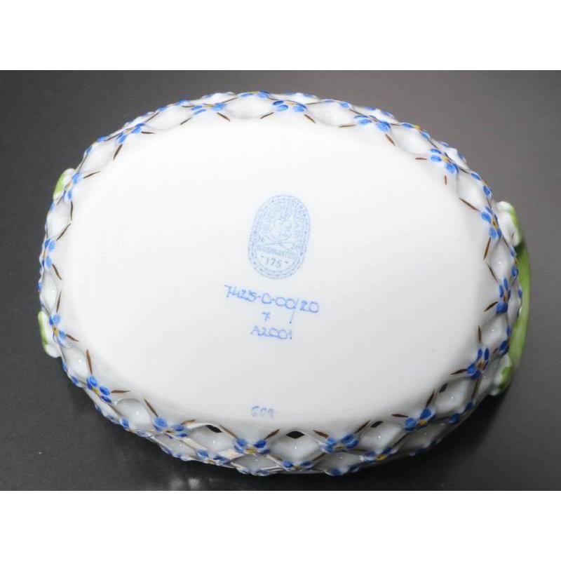 ヘレンド（HEREND） 美品 ミニバスケット 7425 ロスチャイルド バード