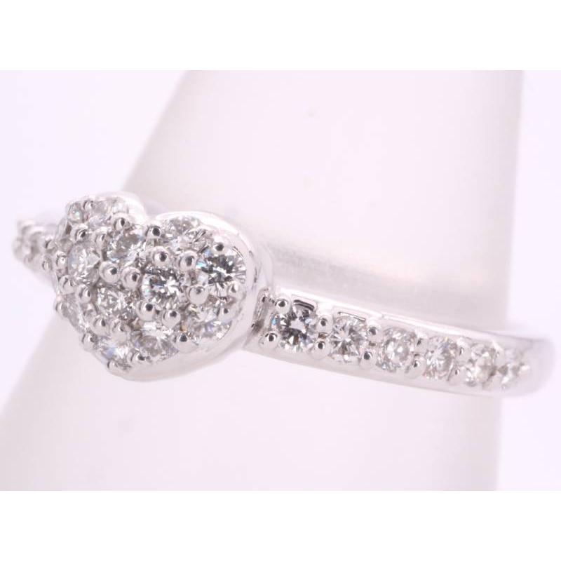 Ponte Vecchio（ポンテヴェキオ） 美品 ダイヤ0.25ct ハート リング 9