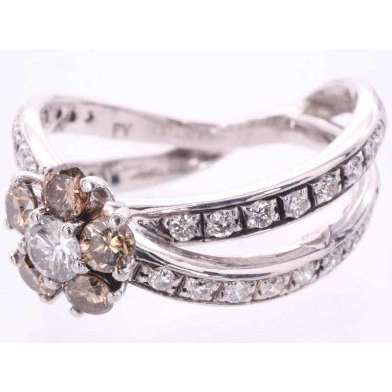 Ponte Vecchio（ポンテヴェキオ） ブラウンダイヤ0.76ct フラワー
