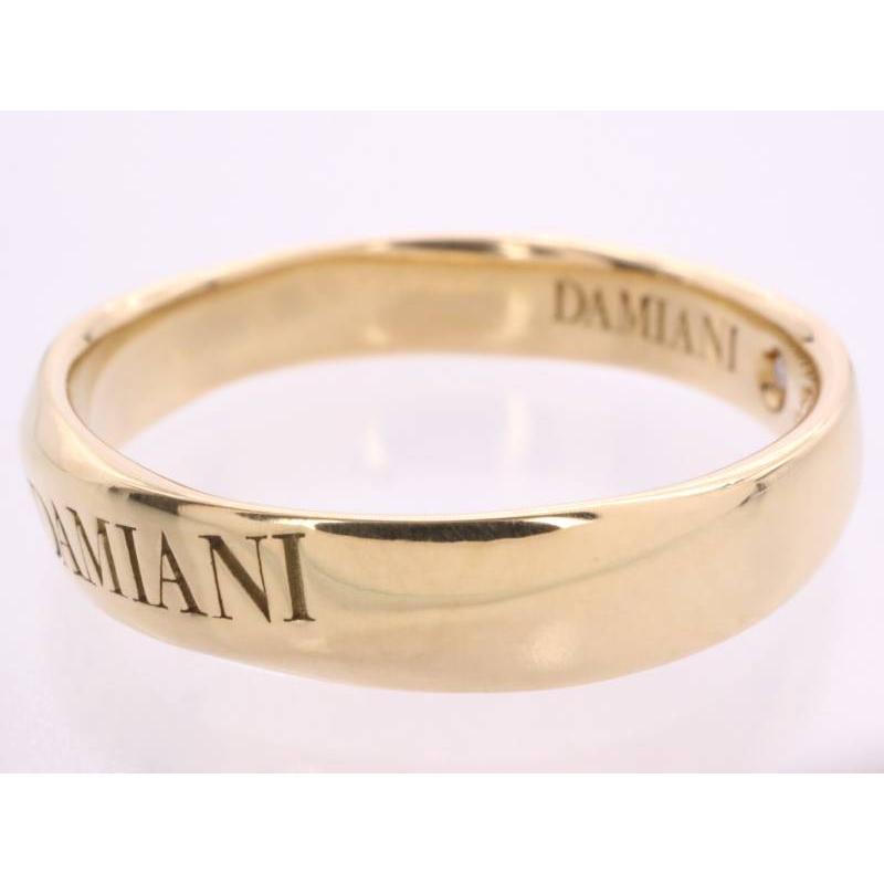 DAMIANI（ダミアーニ） 美品 サンド リング 9号 750 K18YG イエロー