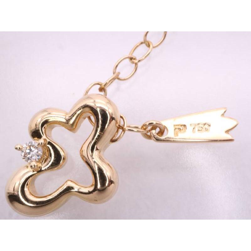 POLA（ポーラ） 美品 ダイヤ0.02ct ペンダント ネックレス 750