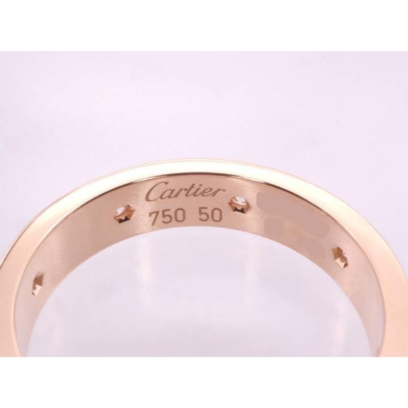 Cartier（カルティエ） 新品同様 フルダイヤ ミニ ラブ リング 10号