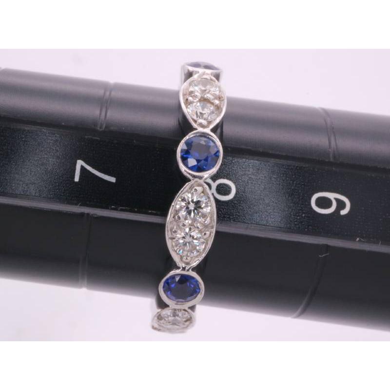 TIFFANY&Co.（ティファニー） 美品 ダイヤ サファイヤ ジャズサークル