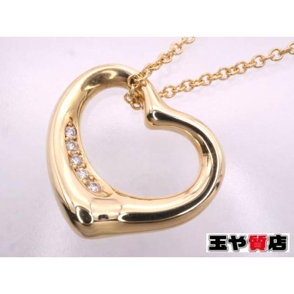 TIFFANY&Co.（ティファニー） 美品 ダイヤ オープンハート ネックレス