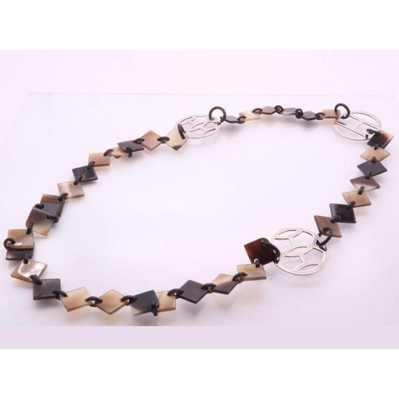 HERMES（エルメス） 美品 バッファローホーン ネックレス SV 925