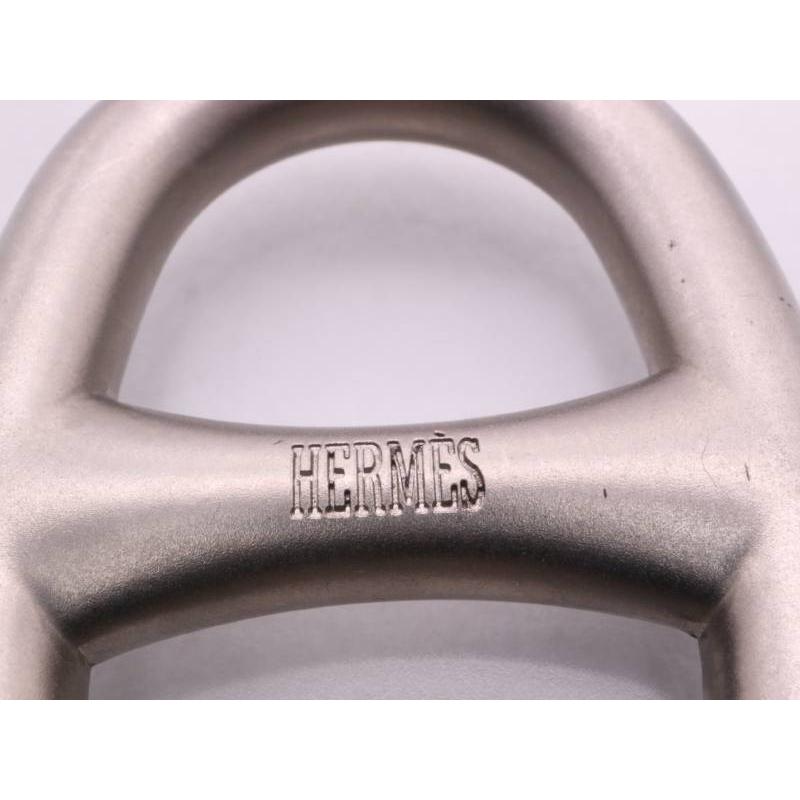 HERMES（エルメス） 美品 シェーヌダンクル スカーフリング レザー
