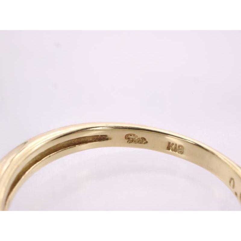 STAR JEWELRY（スタージュエリー） 美品 ダイヤ0.04ct V字風デザイン