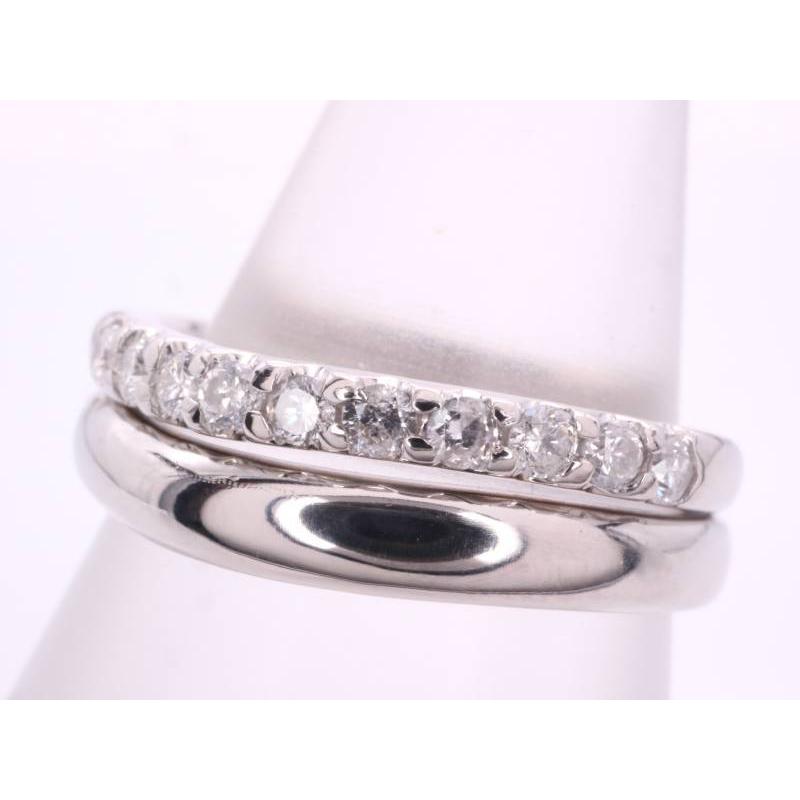 ダイヤ0.23ct デザインリング 9.5号 pt950 プラチナ : 親切な 玉や質店 