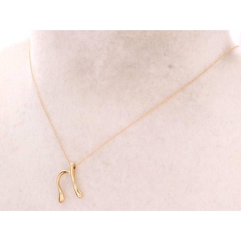 TIFFANY&Co.（ティファニー） 美品 レターイニシャル ネックレス 750