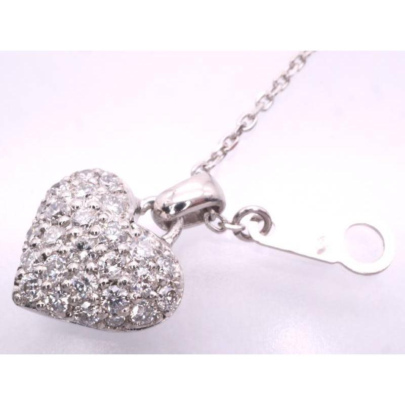 ヴァンドーム Vendome ダイヤ0.26ct ハート ペンダント ネックレス  