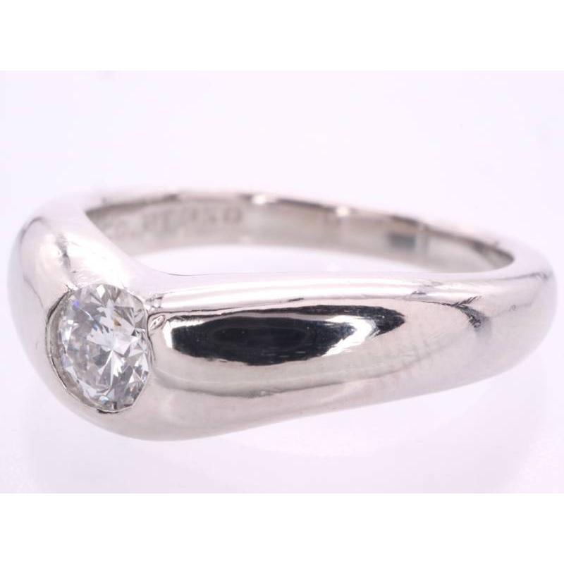 TIFFANY&Co. ティファニー 美品 ダイヤ 1P カーブドバンド TIFFANY&Co. ティファニー 美品 ダイヤ 1P カーブドバンド
