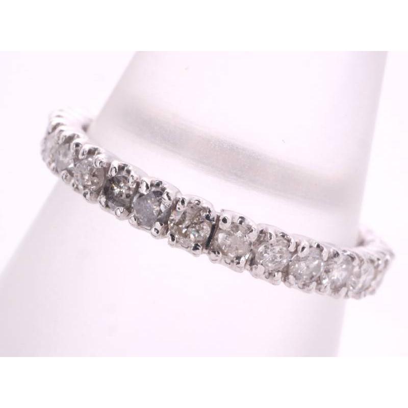 ダイヤ0.50ct エタニティ リング 8号 K18WG ホワイトゴールド : 親切な