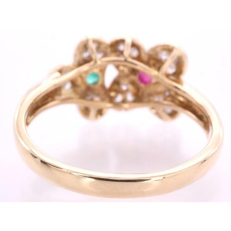 Ponte Vecchio（ポンテヴェキオ） ルビー0.45ct エメラルド0.32ct