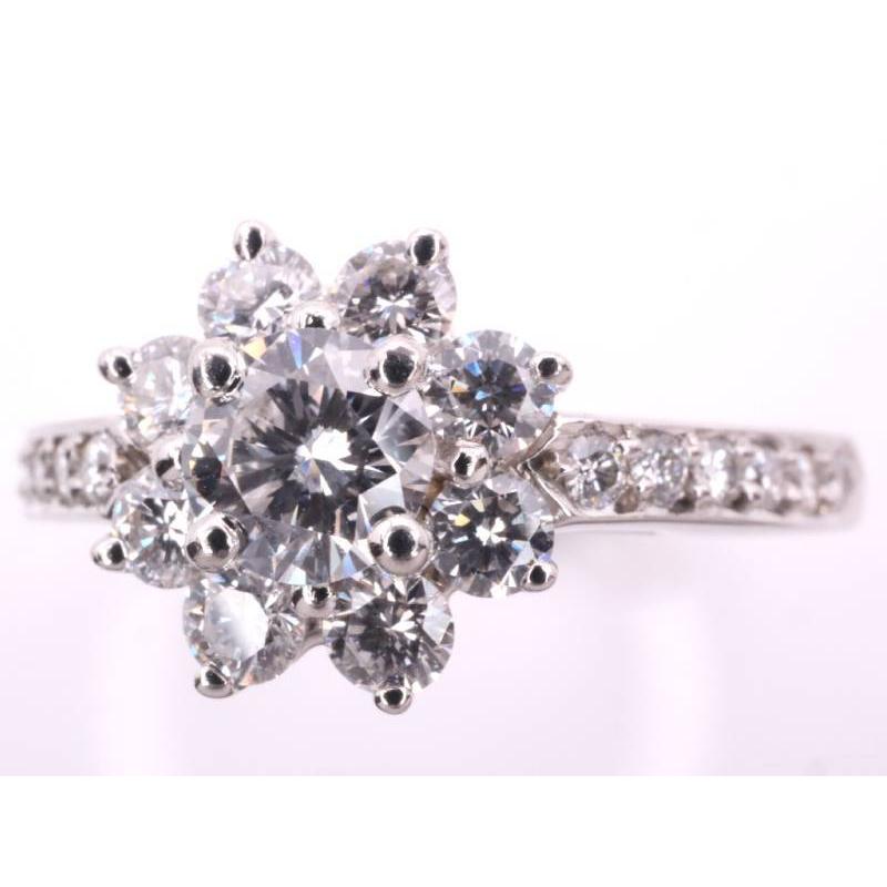 TIFFANY&Co.（ティファニー） 美品 フローラ ダイヤ リング 8号弱