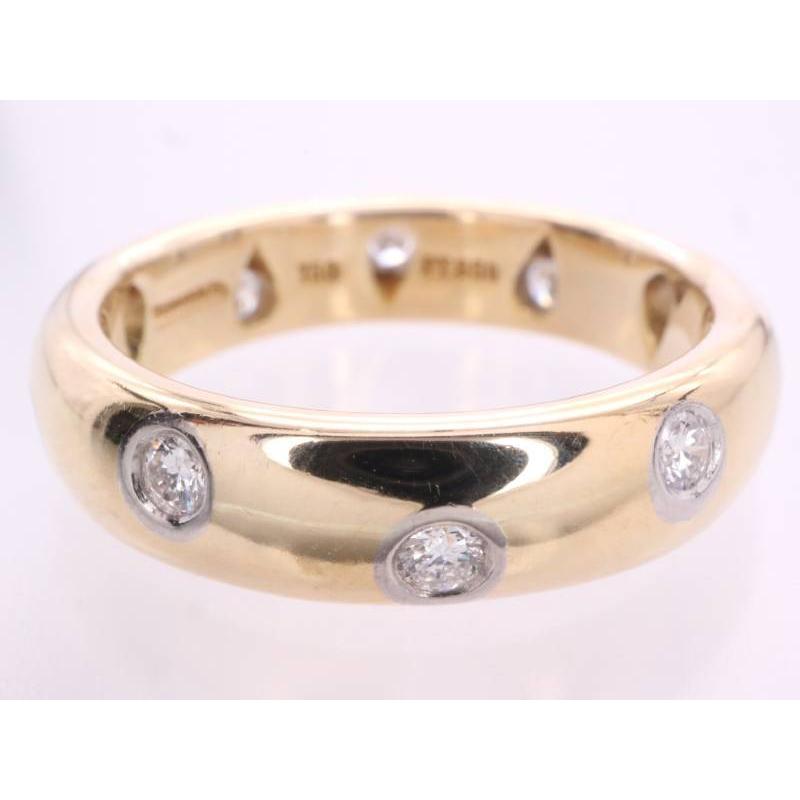 TIFFANY&Co.（ティファニー） 美品 ダイヤ ドッツ リング 9号 750