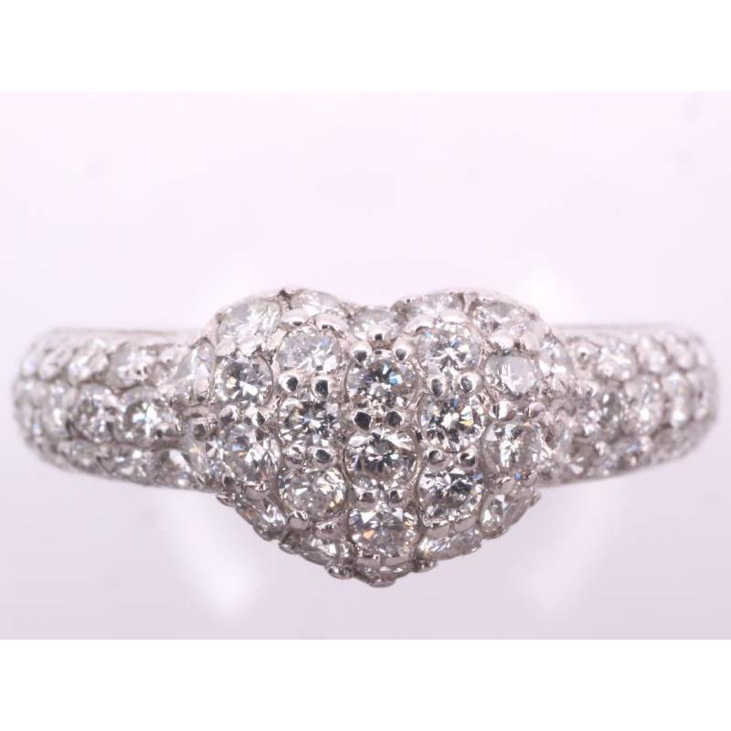 Ponte Vecchio ポンテヴェキオ ダイヤ0.65ct ハート リング 10号弱 