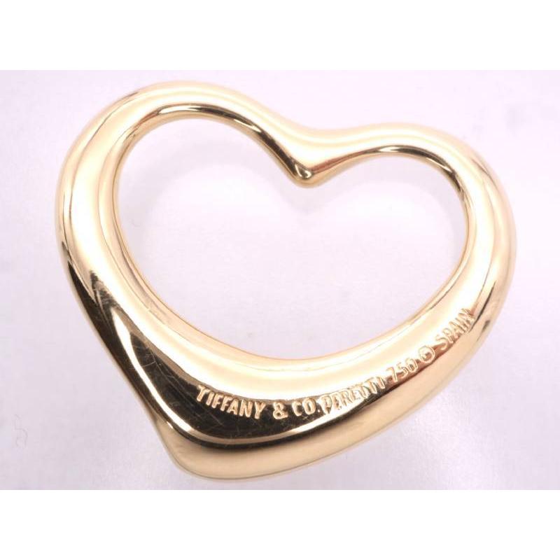 TIFFANY&Co. ティファニー 美品 ダイヤ オープンハート ネックレス 750