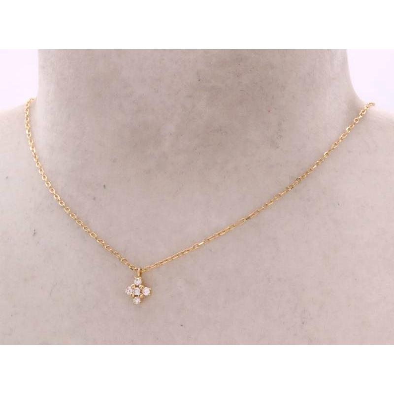 MIKIMOTO ミキモト 美品 ダイヤ0.11ct クロス ペンダント MIKIMOTO ミキモト 美品 ダイヤ0.11ct クロス ペンダント