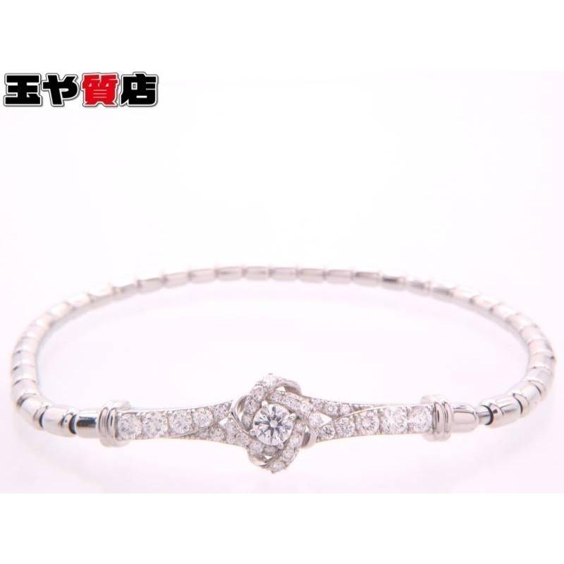 ダイヤ0.20ct 美品 ダイヤ0.60ct 伸縮 デザイン ブレスレット