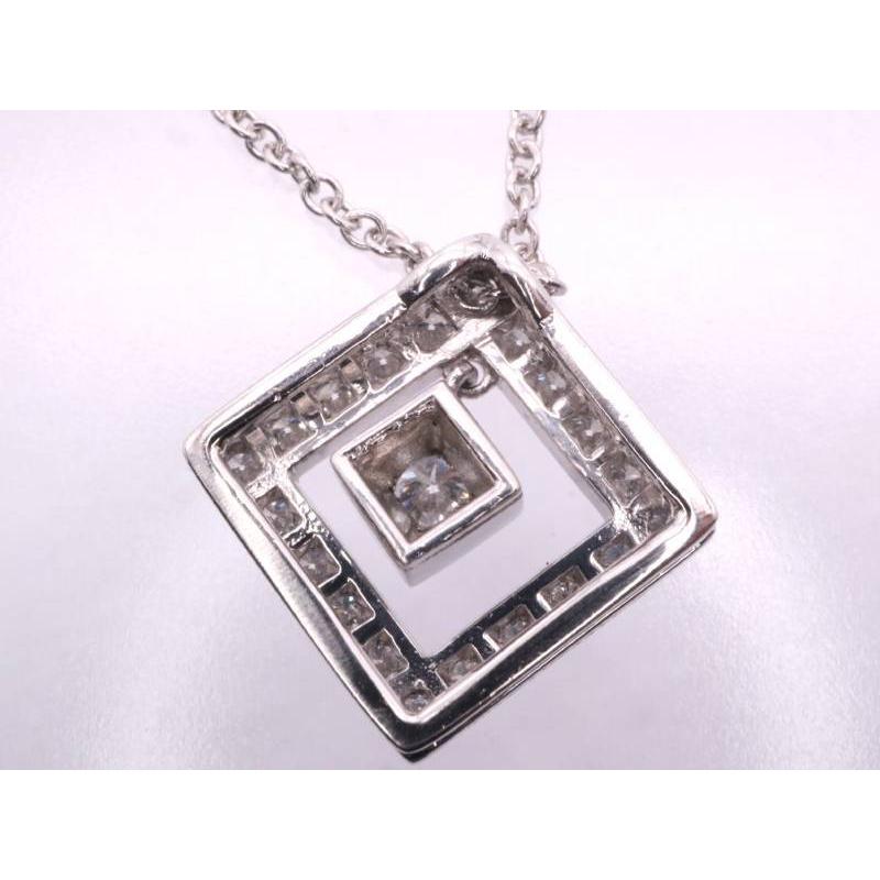 TIFFANY&Co.（ティファニー） 美品 ダイヤ オープンスクエア