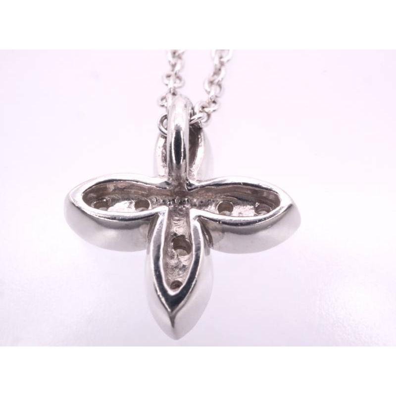 ヴァンドーム青山 ダイヤ フラワー ペンダント ネックレス pt950 pt850 