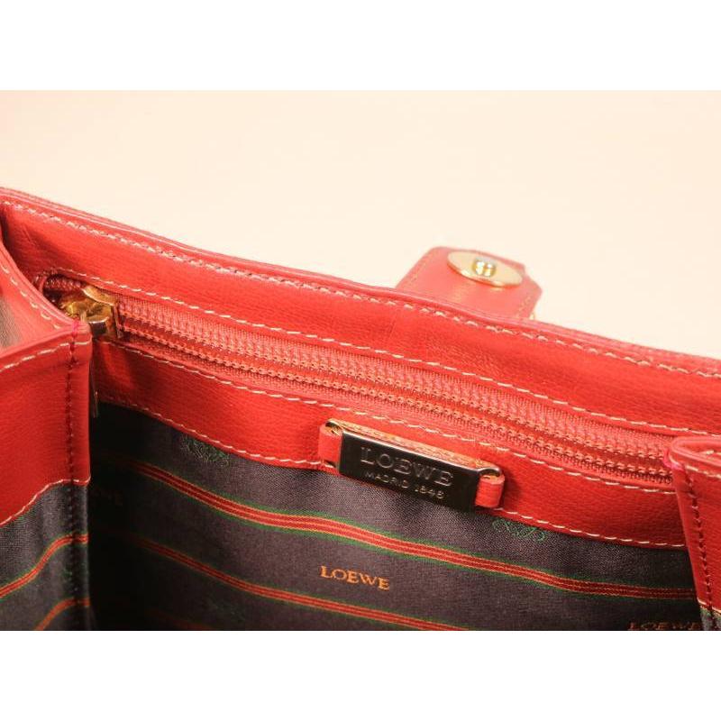 LOEWE（ロエベ） ベラスケス ショルダーバッグ レザー 赤茶 : 親切な