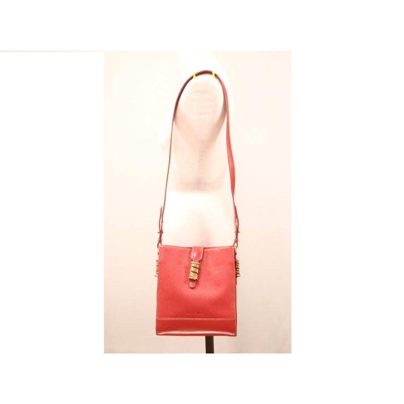 LOEWE（ロエベ） ベラスケス ショルダーバッグ レザー 赤茶 : 親切な