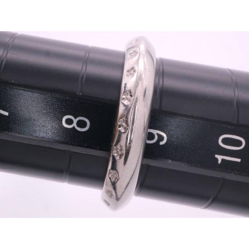 PT900 デザインリング 9号 CELINE セリーヌ ダイヤ0.02ct デザイン リング9号 pt900
