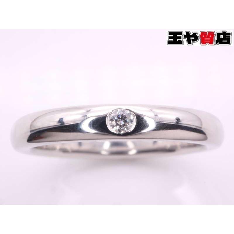 ティファニー 美品 ダイヤ 1P スタッキングバンドリング 9号 pt950 プラチナ ペレッティ :a0006:親切な 玉や質店 - 通販 -  Yahoo!ショッピング