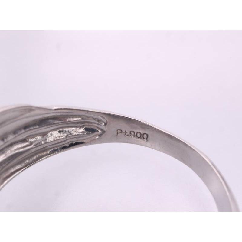ダイヤ0.03ct デザイン リング 12号強 pt900 プラチナ : 親切な 玉や 