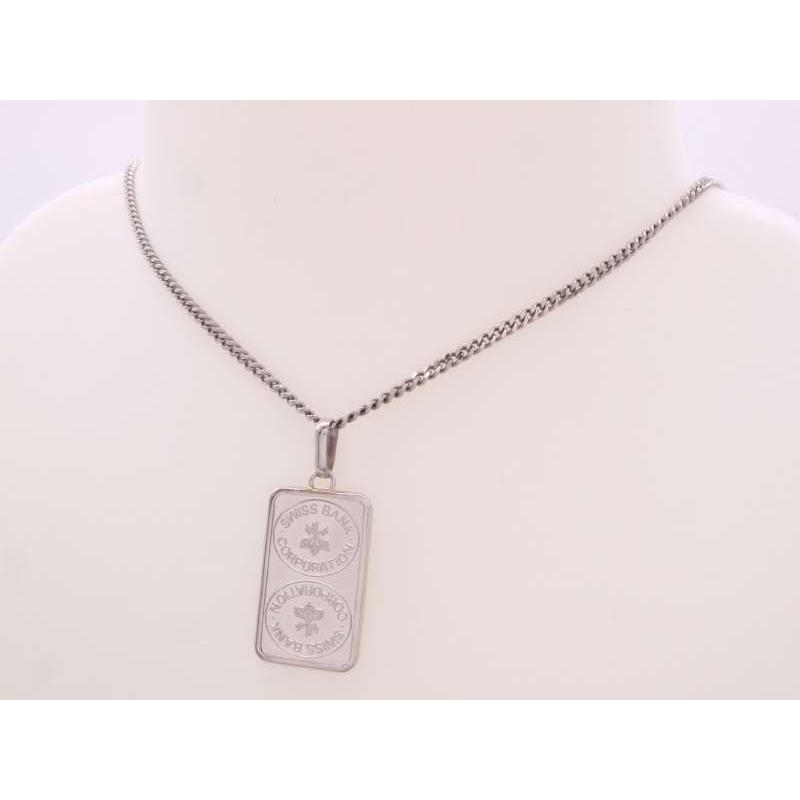 スイスバンク pt999.5 インゴット5g 純プラチナ ペンダント スイスバンク pt999.5 インゴット5g 純プラチナ ペンダント