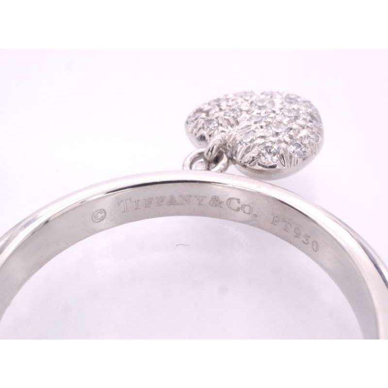 TIFFANY&Co. ティファニー 美品 ダイヤ ハート チャーム リング TIFFANY&Co. ティファニー 美品 ダイヤ ハート チャーム リング