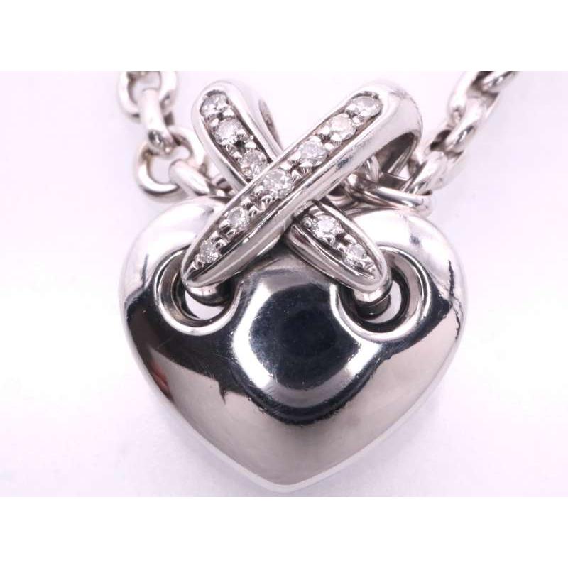CHAUMET ショーメ 美品 リアン ハート ダイヤ ネックレス 750 CHAUMET ショーメ 美品 リアン ハート ダイヤ ネックレス 750