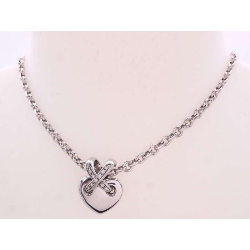 CHAUMET ショーメ 美品 リアン ハート ダイヤ ネックレス 750 CHAUMET ショーメ 美品 リアン ハート ダイヤ ネックレス 750