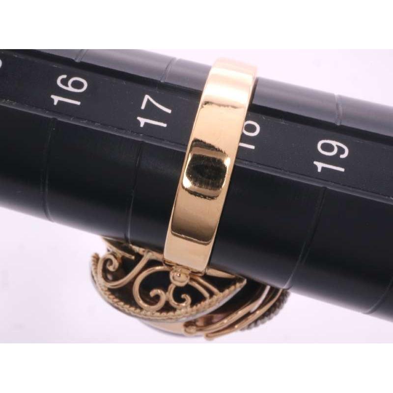 スターガーネット 44.752ct ダイヤ 0.10ct デザイン リング 18号 K18YG 