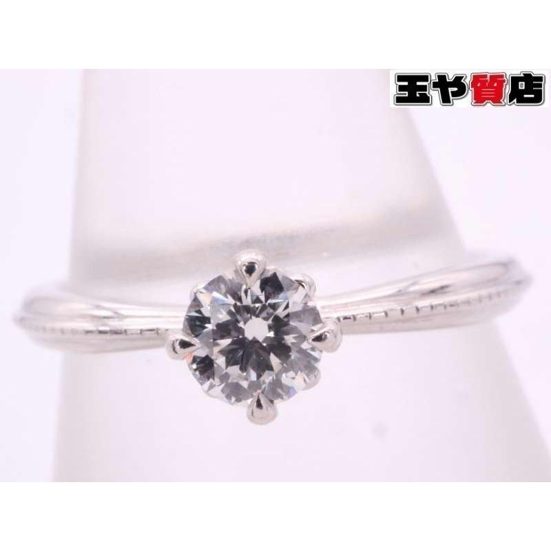agete（アガット） 新品同様 ダイヤ 0.168ct カラーE VVS2 EX