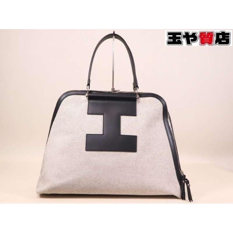 IACUCCI（イアクッチ） 美品 GHIBLI-3973 ツートンキャンバス トート
