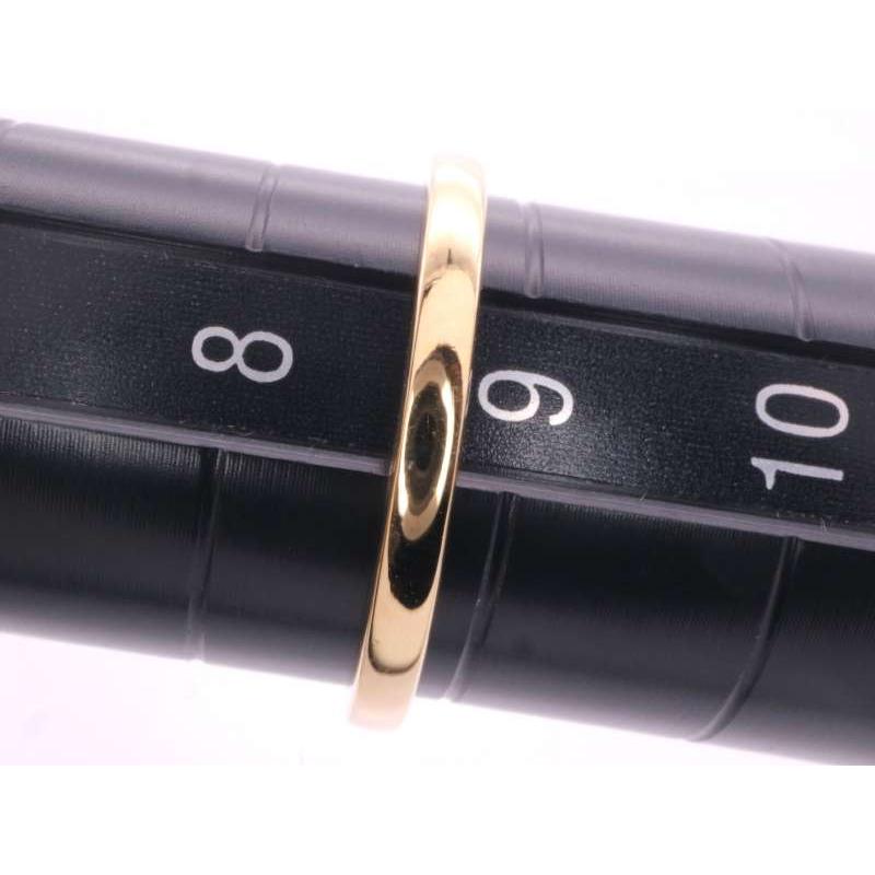 MIKIMOTO（ミキモト） 美品 ダイヤ 1P デザイン リング 9号弱 K18YG