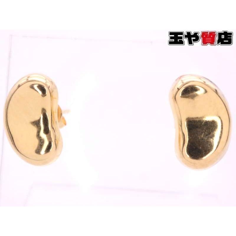 K18YG ビーンズピアス 18金日本製 ビーンズピアス K18YG イエローゴールド : 親切な 玉や質店 - 通販