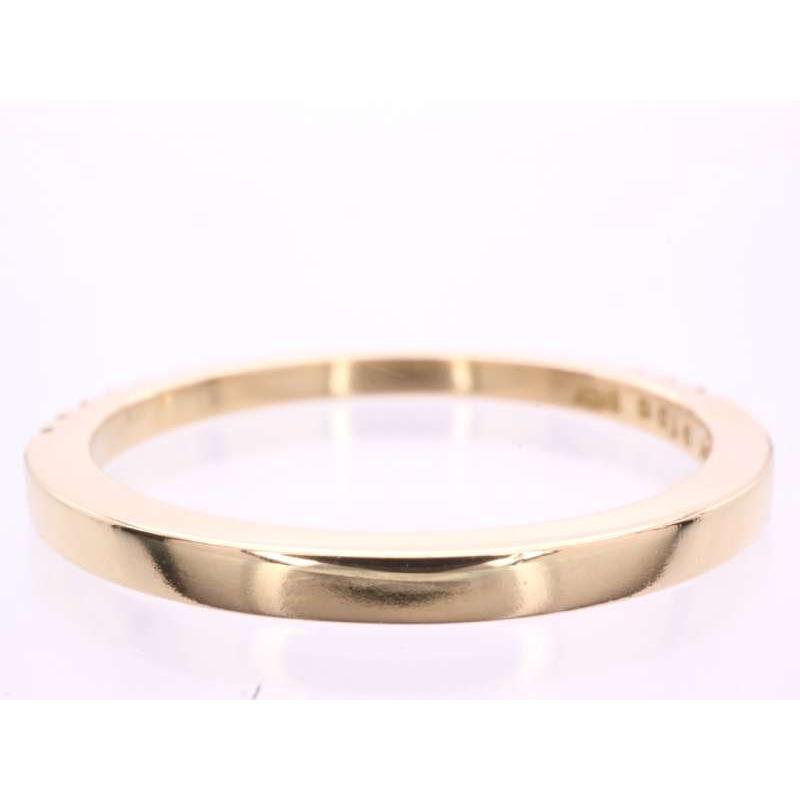 AHKAH 18K ティナ　イエローゴールド リング ハーフエタニティ８号 AHKAH 18K ティナ イエローゴールド リング ハーフエタニティ8号