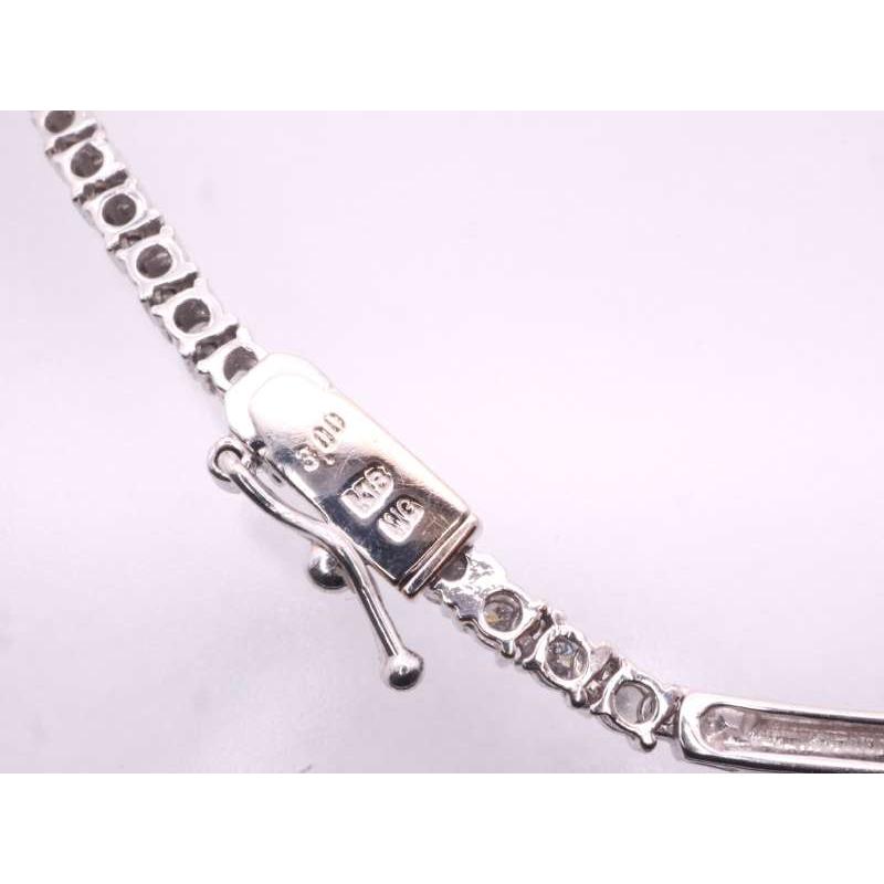 ダイヤ3.00ct デザイン ネックレス K18WG ホワイトゴールド : 親切な 