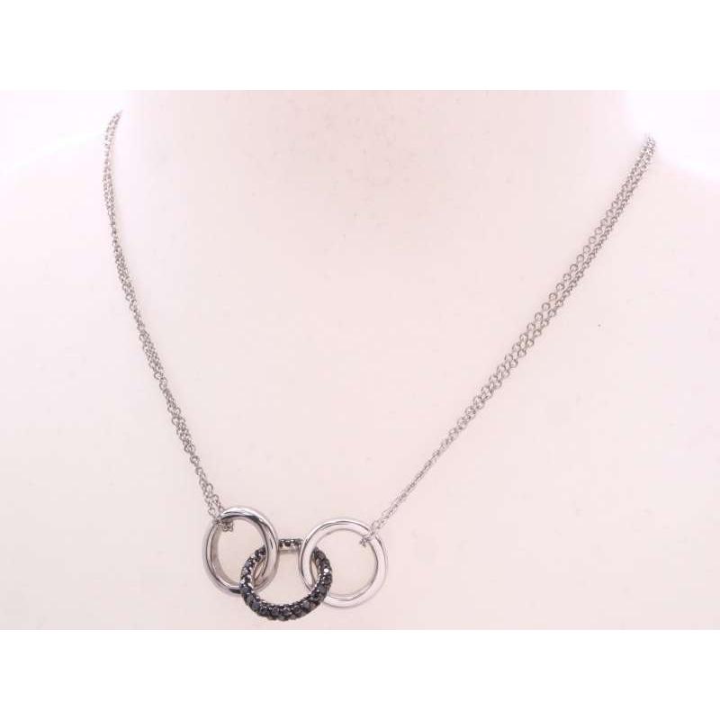 Ponte Vecchio（ポンテヴェキオ） 美品 ブラックダイヤ 0.48ct 三連 