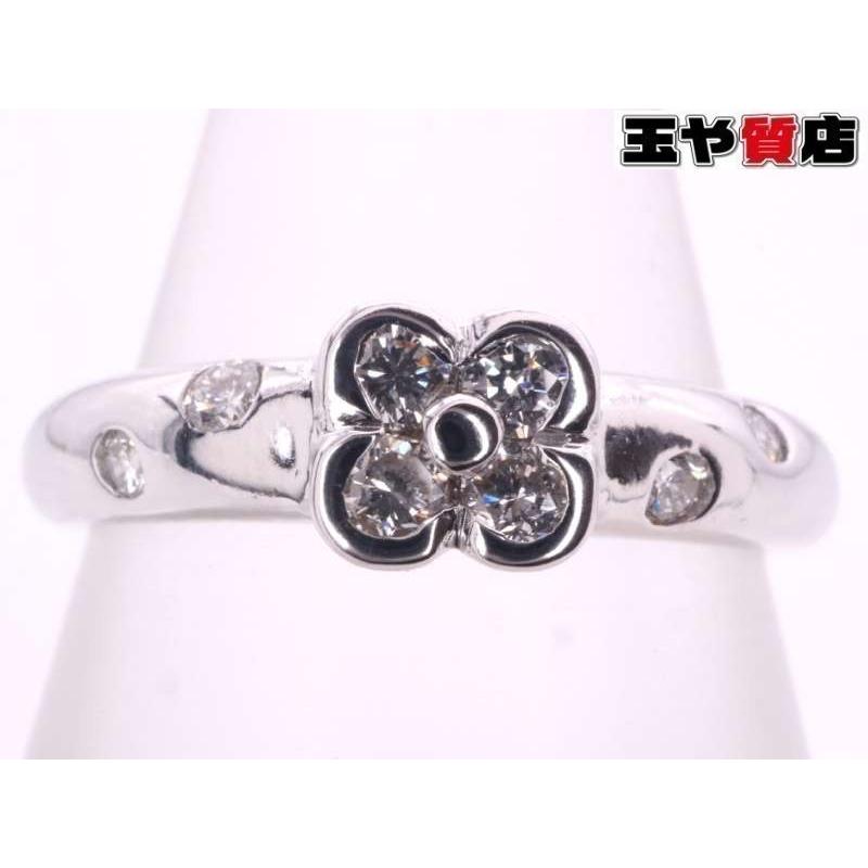 Ponte Vecchio ポンテヴェキオ 美品 ダイヤ0.20ct フラワーモチーフ  