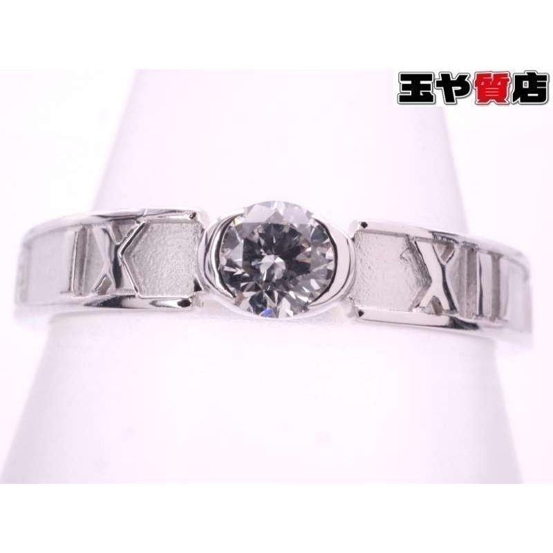 TIFFANY&Co.（ティファニー） 美品 ダイヤ1P アトラス リング9号 750
