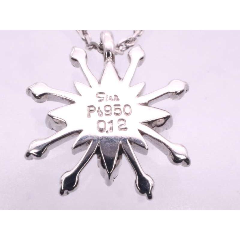 STAR JEWELRY（スタージュエリー） 美品 ダイヤ0.12ct スノーフレーク 
