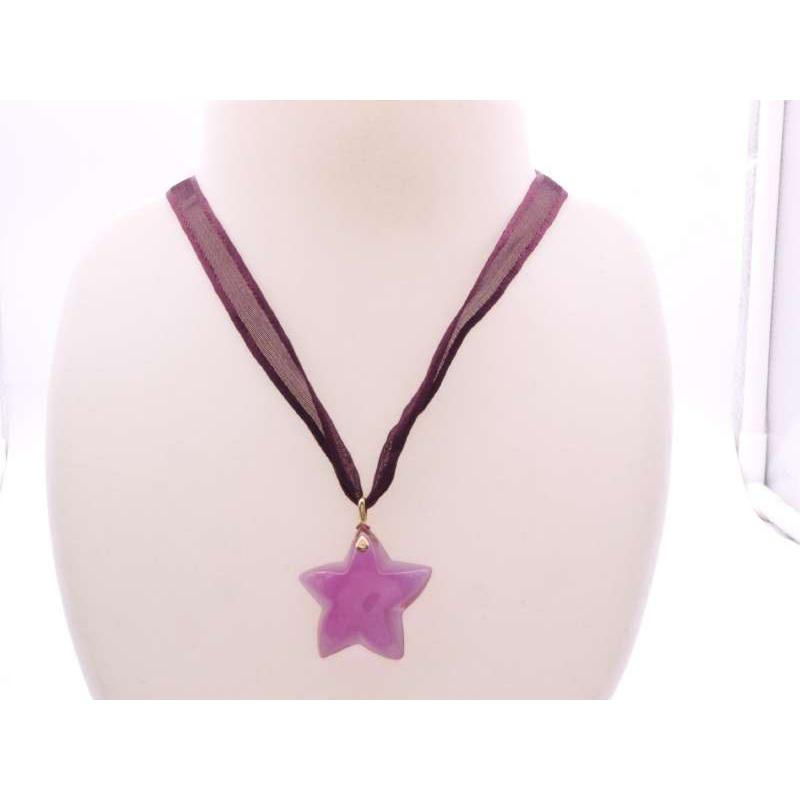 バカラ（Baccarat） パープル系 スター クリスタル トップ 750 K18留具