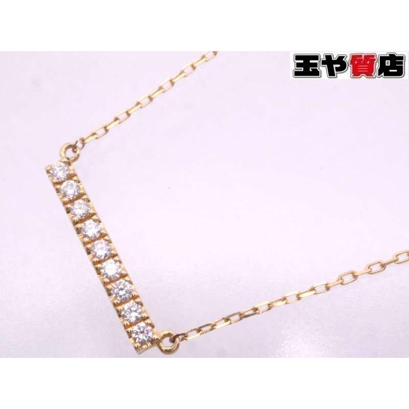 AHKAH（アーカー） ティナ ダイヤ0.05ct ネックレス AU750 K18YG